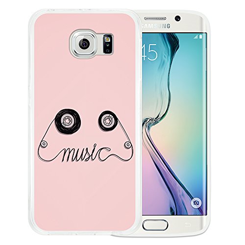 Funda Samsung Galaxy S6 Edge WoowCase Samsung Galaxy S6 Edge Funda Silicona Gel Flexible Cinta de Musica Carcasa Case TPU Silicona - Transparente Funda Samsung Galaxy S6 Edge WoowCase Samsung Galaxy S6 Edge Funda Silicona Gel Flexible Cinta de Musica Carcasa Case TPU Silicona - Transparente