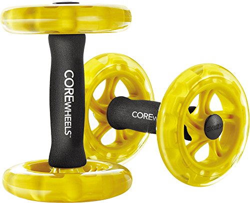 SKLZ APD-CW01-02 Trainingsrollen Bauchtrainer Core Wheels black/yellow