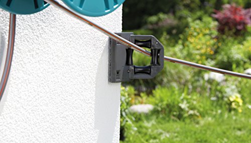 Gardena 8025-20 Schlauchbox Comfort 35 roll-up automatic Li; zur Wandmontage (Einzug über Lithium Ionen Akku per Tastendruck; Box um 180 Grad schwenkbar) Schlauchlänge 35 m - 9