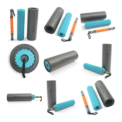 3 in 1 Faszienrolle als Set „Soft Roll“ von Sportastisch :: Massagerolle + Faszienrolle + Massageroller :: hochwertige Massagerollen in geprüfter Qualität :: exklusiv 3 verschiedene Zonen :: unterschiedliche Härtegrade (weich bis hart), ideal für Einsteiger oder Fortgeschrittene :: 3 in 1 Angebot :: Tragetasche inklusive :: ideal zur Behandlung schmerzender Faszien :: optimales Training für Rücken, Nacken, Wirbelsäule und Schultern: inklusive 3 Jahren Sportastisch Produktgarantie - 7