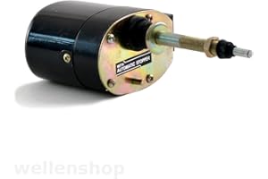 WELLENSHOP Nautika universeller 12V Scheibenwischermotor mit Schalter 40 mm Wandung Wischermotor Boot Scheibenwischer