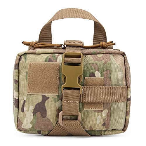 WorldShopping4U Armée Militaire Multi Fonctionnelle Portable Trousse de Premiers Soins Médicaux Poche MOLLE Système (MC)