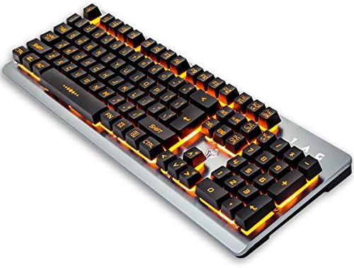 Vaevancp Mechanical Feel Keyboard Desktop Computer Notebook External Home Cable Silent Silent Game Uk Layout