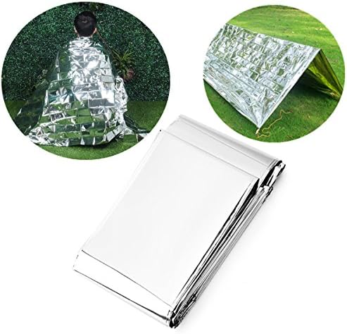 Emergency Survival Blanket - 210X130CM Lightweight Thermal Foil Emergency Blankets Thermal Blanket Reflective Camping First Aid Wild Survival Essential Tools Multi-functional Rescue Blanket