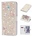 Produktbild Forhouse OnePlus 6T Hülle, OnePlus 6T Ledertasche Hülle, Premium PU Leder Schutzhülle Flip Magnet Brieftasche Kartenfach Ultra Schlanke stoßfest Schutzhülle für OnePlus 6T (Rose Pearls)