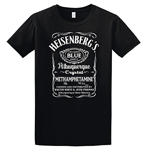 Heisenberg Breaking Bad Unisex T shirt Cotton Casual Breaking bad tshirt Versch Farben und Grossen (X-Large, Schwarz) Heisenberg Breaking Bad Unisex T shirt Cotton Casual Breaking bad tshirt Versch Farben und Grossen (X-Large, Schwarz)