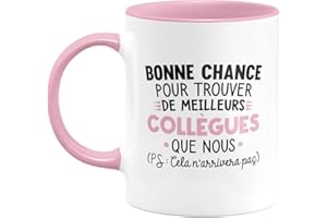 quotedazur Cadeau Collègue De Travail - Mug Départ Homme, Femme, Chef, Stagiaire, Départ Retraite, Merci, Remerciement - Tasse Idée Cadeau Original, Humour, Drôle, Rigolo