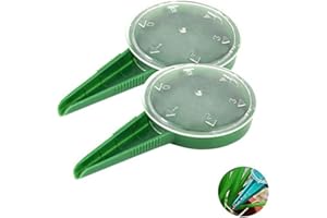 lohill 2 Stück Gartenpflanzensamen Spender Samenspender Samenmaschine Blumentopf Samenscheibe 6 verschiedene Einstellungen Sämaschine Gartengeräte von Samen（grün）