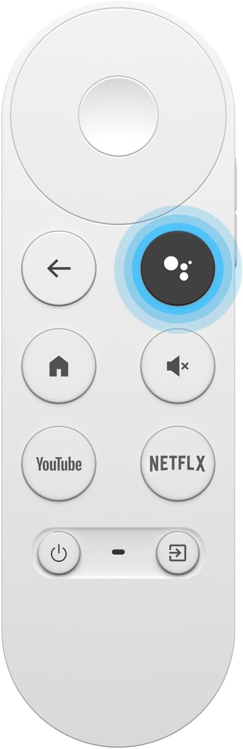 MYHGRC Mando a Distancia para Chromecast Google TV, Mando Snow Google-Chromecast Streamer 4K HD TV con Voz Bluetooth