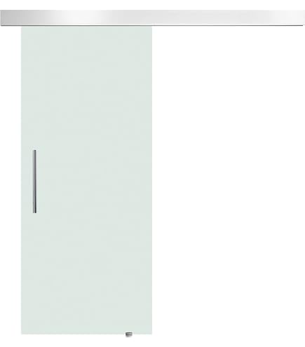 Porta A Scomparsa In Legno Di Pino Massello 80x208 Cm - Finitura Rustica Marrone, Binario 200 Cm, Per Interni