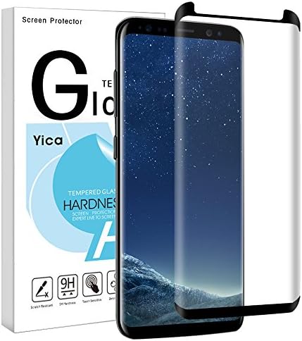 Yica Galaxy S8 Plus Screen Protector, Samsung Galaxy S8 Plus Tempered Glass Screen Protector Film Ultra HD Clear Anti-Scratch [Bubble Free] [Touch Sensitive] for Galaxy S8 Plus