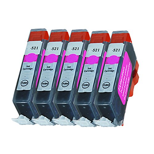 5 Druckerpatrone Tinte für Canon Pixma IP3600 IP4600 MP540 MP560 MP990 MX860 MX870 ersetzt CLI-521