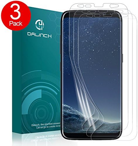 Galaxy S8 Screen Protector, Dalinch [Case Friendly [Full Coverage] [Bubble-Free] [Scratch-proof] [HD Clear TPU Film] [Not Glass] Screen Protector For Samsung Galaxy S8 (3 Packs)