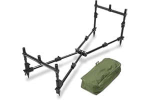 DNA Leisure NGT Karpfenangeln Nomad Pod MK2 – 3 Ruten, leicht, kompakt, mit kleinen und mittleren Banksticks und grünem Etui