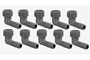 M.H.B. 10x Rain Bird SBE-075 Winkelstücke mit Außengewinde 3/4", 10 Stück, für SPX Flex, Gartenbewässerung Grau