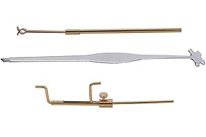 Alnicov Kit di strumenti di riparazione per violino e liutaio con calibro e clip per retriever