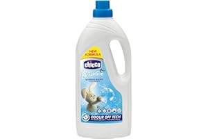 ARTSANA Chicco Sensitive Lessive à lessive hypoallergénique, élimine les taches et les odeurs, 0+ mois - 1,5 litres