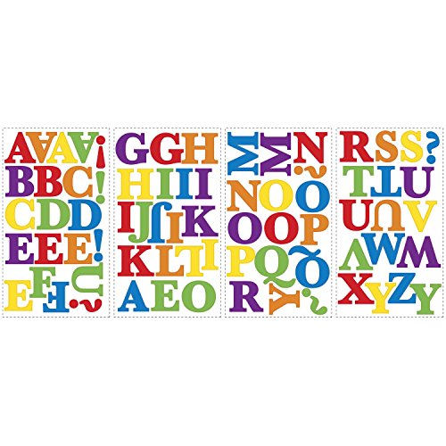 RoomMates - Wandsticker ABC kunterbunt 73 Stück