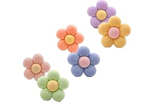 LUFDEGIM 6 Stück Blumenförmige Auto Lufterfrischer Clip, Auto Deko Innenraum Blumen, Auto Aromatherapie Ätherisches Öl Diffusor, Auto Klimaanlage Duft Dekoration Auto-Dekorationszubehör Deko Innen