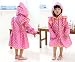 Korean Baby-Girls Princess Dress Raincoat Fashion Children Rainwear Pink Dot S