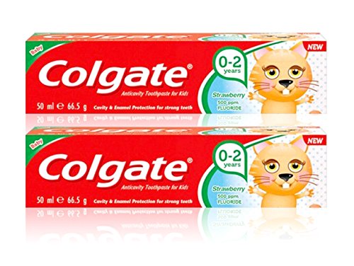 NEW COLGATE TOOTHPASTE MILD STRAWBERRY FLAVOUR FOR KIDS 0-2 YEARS 50ML