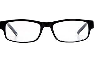 Foster Grant "Glasgow" Reading Glasses Glossy Black Multiple Magnifications