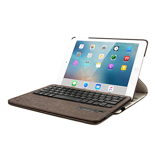 iPad Pro 9,7 Tastatur Gase boriyuan [Neue Abnehmbare Version] magnetisch Abnehmbare versteckte Wireless Bluetooth Tastatur muti-angle Folio 360 Grad drehbar Ständer Smart Flip Case Cover Für ipad Pro 24,6 cm 2016 - 5