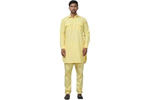 Maple Clothing Punjabi Kurta Pathani Men's Cotton Pyjama Set Indian Clothing