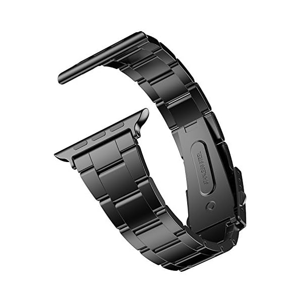 JETech Ersatz Uhrenarmband für Apple Watch 42mm und 44mm Series 1 2 3 4, Edelstahl Armband