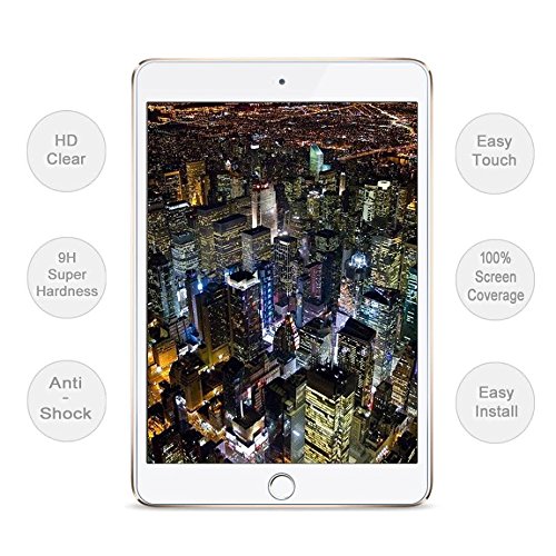 Neue iPad Pro 10,5 Displayschutzfolie [3D Glas] DN® Premium Gehärtetes Glas Displayschutzfolie für Neue iPad Pro 10,5 Bubble kostenlos, einfach zu installieren [kompatibel mit Neue iPad Pro 10,5 Fall] - 3