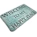Produktbild WITHY Welcome to My Happy Place Bathroom Mat Anti Slippery Door Floor Mat Indoor/Outdoor/Front Entrance Welcome Doormat19.6X31.4 inch,50X80cm