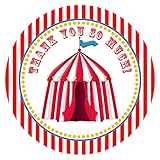  Adorebynat Party Decorations - EU Zirkus-Karnevals-Party danken Ihnen Aufkleber-Aufkleber - Big Top-Geburtstags-Partei liefert Favor - Set 30