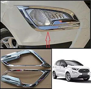 CAR SAAZ Fog Lamp Chrome Rim for EcoSport (2017 to Present) Type 2