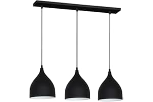 LUMINEX Alumi Black / White 3 plafonnier à 3 lampes