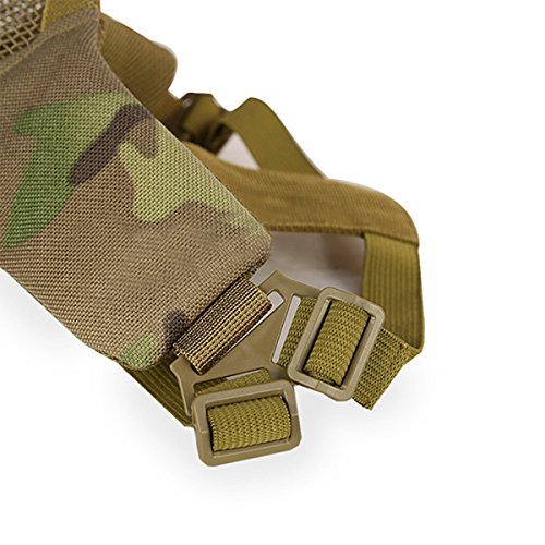 GES Tactical Foldable Half Face Mask Outdoor Equipment Mask Protective Mesh Riding Breathable Mask for Airsoft Paintball CS with Adjustable Belt Strap (CP) reviews GES Tactical Foldable Half Face Mask Outdoor Equipment Mask Protective Mesh Riding Breathable Mask for Airsoft Paintball CS with Adjustable Belt Strap (CP)