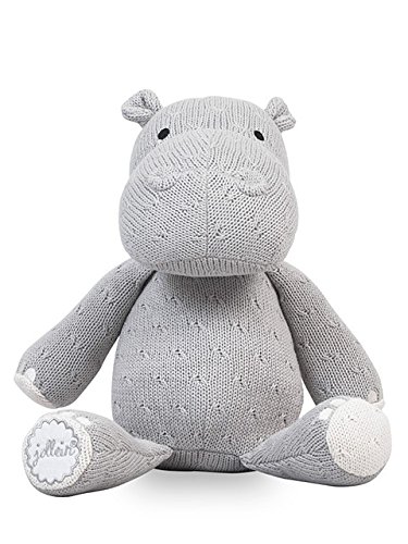 Preisvergleich Produktbild Jollein 037-001-65130 Kuscheltier Strick-Nilpferd grau
