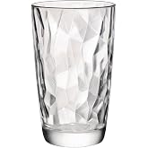 Bormioli Rocco 350240 Diamond Trasparente Tall Glass 470 ml Glass Set of 6 Transparent