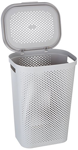 Curver Wäschesammler „Infinity“ in skandinavischen Optik – stabiler Kunststoff Wäschesammler, 59 Liter - 2