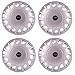 Autofy 13" 14 Spokes Snap-On Universal Wheel Cap Wheel Cover Hub Cap (Set of 4, Grey) RS.731.00