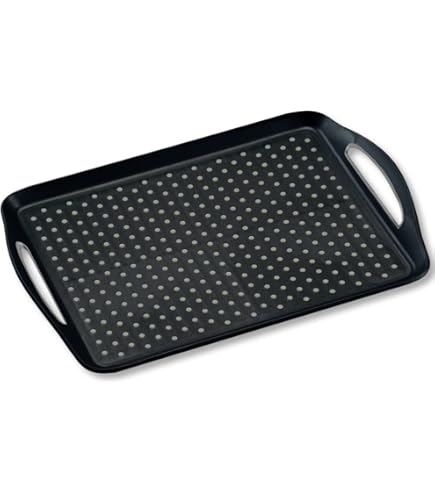 Houten dienblad, stabiel en antislip, 40 x 30 x 5,5 cm