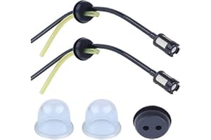 TSUOUKL 5 Stück Universal Benzinfilter Kit, Benzinschlauch Dichtung, Universal Kraftstoffleitung, Primer Bulb, Gummitülle Dichtung, für Freischneider, Trimmer, Mower, Heckenschere