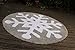 Lorena Canals Snowflake Round Washable Rug (Grey/White)