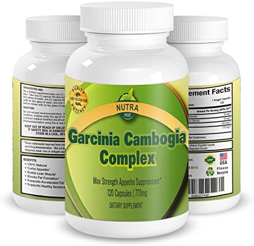 Garcinia Cambogia Complex, High Strength Extract for Weight Loss, The Perfect Appetite Suppressant To Start Your Diet - 120 Capsules