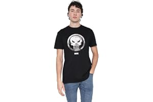 Cotton Soul Marvel Punisher Destroy Skull Unisex T Shirt, Black
