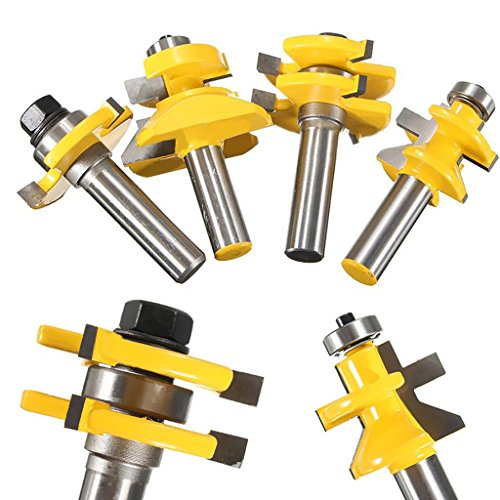 MagiDeal 4pcs Legierung Nutfräser Router Bit Für CNC-1/2 „Schaft - 8