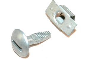 Fiacvrs 5 pares de clips de aleación de aluminio de fijación para bandeja de motor, accesorios de coche, tornillos de repuesto para Peugeot-C itroen 206 207 406 407 806 807 (5 juegos)