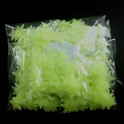 DIY Selbstklebende Leuchtsterne Sterne Sternenhimmel 100 Leuchtsterne Wandtattoo Wanddeko Sternenhimmel Wandsticker Kinderzimmer selbstklebend für Groß und Klein – machen Sie Ihr Zimmer zum Himmelstraum von - 4