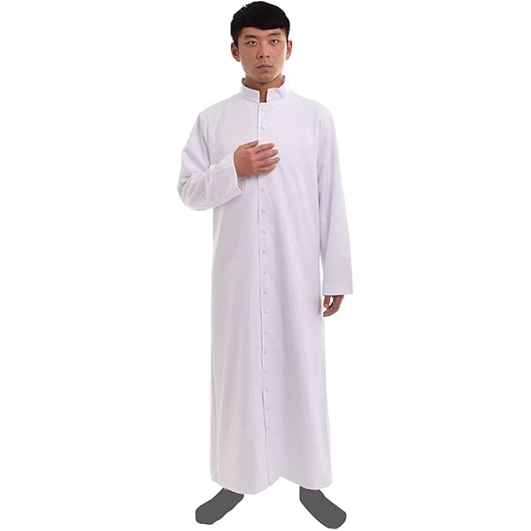 Tonaca Prete Uomo - Abito Talare Liturgico In Cotone, Per Cerimonie E Costumi - Foto 10