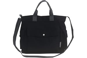 DWDC Sac fourre-tout en toile Sac à bandoulière décontracté en toile pour hommes et femmes Sacs à bandoulière en toile multi-poches pour l'école Shopping Travail Voyage