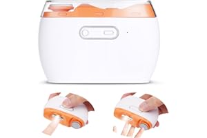 LOPHE Taglia Unghie Elettrico, Tagliaunghie Neonato con LED Light, Tagliaunghie Elettrico Sicuro Lima Unghie per Bambini e Adulti, Automatico, Silenzioso, Ricaricabile(Bianco)